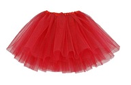 *SPÓDNICZKA TIULOWA SPÓDNICA TUTU 30cm 3-8lat czerwony