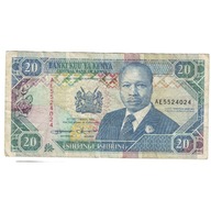 Banknot, Kenia, 20 Shillings, 1993, 1993-09-14, KM