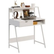 SZÁMÍTÓGÉP ASZTAL FEHÉR ISKOLAI LOFT ASZTAL IPARI MODERN