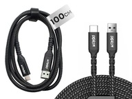 MOCNY PLECIONY KABEL USB TYP-C QC 3.0 DO ŁADOWANIA I TRANSMISJI DANYCH