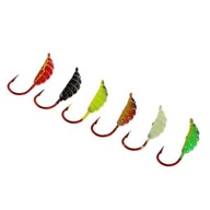 6x6 sztuk / zestaw Winter Ice Fishing Hook Lure Lead 6 szt