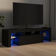 TV skrinka s LED osvetlením čierna 140x36,5x40 cm