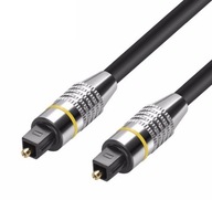 Kabel Przewód Optyczny Toslink T-T 6,3mm 1M