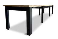 Rozkladací dubový stôl OKTO 160/90 +4 ×50cm vložka 8 nôh