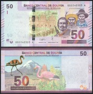 $ Boliwia 50 BOLIVIANOS P-250 UNC 2018