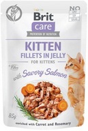 BRIT CARE KITTEN FILLETS SALMON W GALARETCE 85g