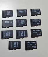 Karta pamięci SD microSD 512 MB