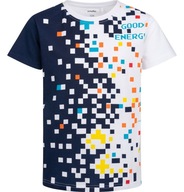 T-shirt chłopięcy Koszulka dziecięca Bawełna biały 140 piksele Endo