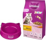 WHISKAS JUNIOR KARMA Z KURCZAKIEM DLA KOCIĄT 14kg + GRATIS