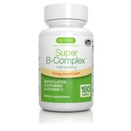 SUPER vitamín B COMPLEX vitamín B12 B6 B7 Aktívny folát 180 tabliet