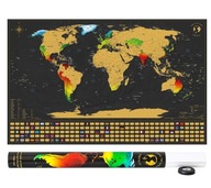 Scratch it Mapa sveta na stieranie XXL 84x55 cm