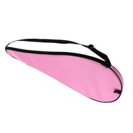 Prettyia Waterproof Oxford Squash Racquet Cover with Adjustable Pink