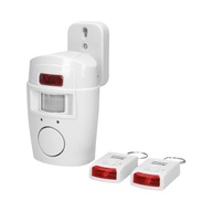 Bezdrôtový mini alarm so vstavanou sirénou ovládaný 6m batériovým diaľkovým ovládaním