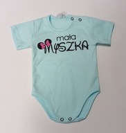 Body Gamex napis 'Mała Myszka' turkus r.92