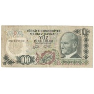 Banknot, Turcja, 100 Lira, 1972, 1972-05-15, KM:18