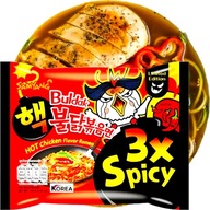 Makaron Ramen 3x Spicy Hot Kurczak 140g SAMYANG