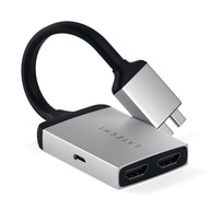 Satechi USB adaptér Satechi Type-C Dual HDMI adaptér strieborný
