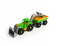 Traktor-nakladač+príves - Darčeková hračka 58 x 15 x 21 cm