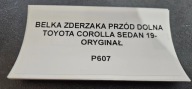 bumper support front lower TOYOTA COROLLA sedan 19- original