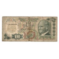 Banknot, Turcja, 100 Lira, KM:189a, AG(1-3)