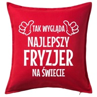 NAJLEPSZY FRYZJER poduszka 50x50 prezent