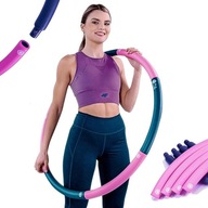 SummerFan regulowane hula hop różowo-szare 85cm