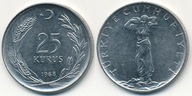 Turcja 25 Kurus - 1968r ... Monety