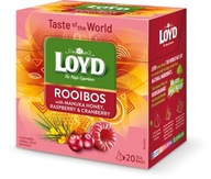 Loyd Rooibos čaj s manukovým medom, malinou a brusnicou 20x1,7g