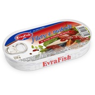 1x 170g EVRAFISH filety z makreli w sosie pomidorowym