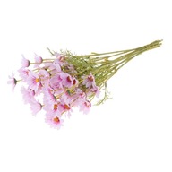 shamjina Umelé kvety sedmokrásky hodvábne ružové fialové