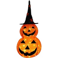 DEKORAČNÁ TEKVICA S KLOBÚKOM LAMPÁŠ LAMPA 90CM HALLOWEEN 50 LED