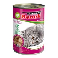 Mokra karma dla kota Super Benek indyk 0,415 kg