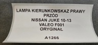 light indicator right front NISSAN JUKE 10-13 original VALEO F001