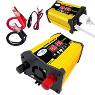 DC12V-AC220V AUTÓS FESZÜLTSÉG ÁTALAKÍTÓ INVERTER 300W SZOFTVERES SZINUSZ USB