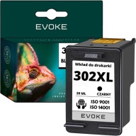 Fekete Evoke tintapatron HP 302XL-hez, 20 ml, 1130 oldal