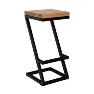 Barová stolička vysoká hoker čierna 75cm