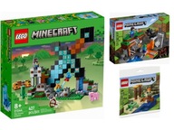 KLOCKI LEGO Minecraft 21244 Bastion miecza + DWA SUPER ZESTAWY!