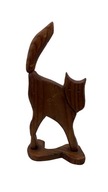 Figurka dekoracja Kot drewniany Łotwa Ryga Riga
