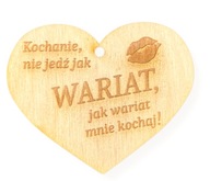 FA SZÍV AUTÓ MEDÁL AUTÓ AJÁNDÉK VALENTIN NAP GRAVÍROZÁS DEKORÁCIÓ