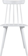 Krzesło Drewniane Białe do Kuchni Jadalni Patyczak