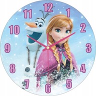 Nástenné hodiny pre deti Frozen Olaf a Anna