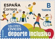 Hiszpania 2021 Znaczek ** sport niepełnosprawni