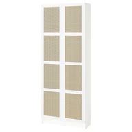 IKEA BILLY / HOGADAL Regál s dverami biely 80x30x202 cm