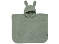 Ręcznik Ponczo kąpielowe z kapturem 0-2 lata Rabbit Królik Jollein Zielony