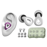 Silikónové protihlukové zátky stopky chrániče sluchu + puzdro
