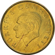 Moneta, Turcja, 100 Lira, 1993, MS(63), Brąz-Alumi