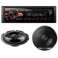 PIONEER MVH-29BT Radio Bluetooth + głośniki 16,5cm