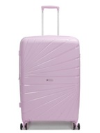 Duża walizka podróżna na 4 kółkach poszerzana polipropylen TSA 100l