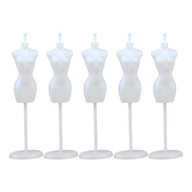 Miniaturowy stojak na ubrania, suknia, manekin, stojak na modele, biały