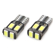 LED CANBUS 6SMD-2 5730 T10 (W5W) Biela